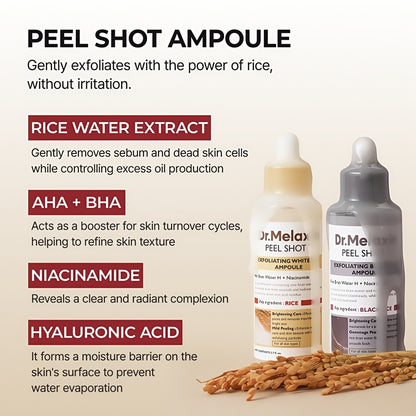 Dr.Melaxin Peel Shot Glow Rice Ampoule